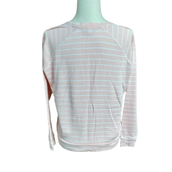 PJ Salvage Thermal Lounge Top Shine Bright Striped Waffle Knit Long Sleeve L - Picture 10 of 15